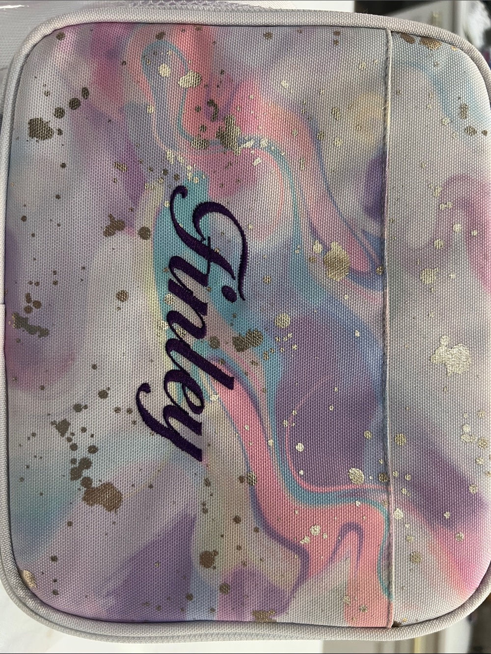 Pottery Barn Teen Gear Up Color Flow Metallic Watercolor Tie-Dye Lunch Box